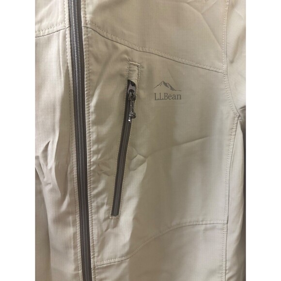 LL Bean Jacket Womens Size Small Olive Green NO FLY ZONE Hooded Full Zip Jacket - Picture 2 of 8